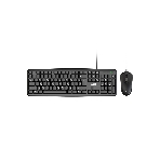 Комплект клавиатура и мышь ABR KM600 черный, интерфейс USB, проводной, RU/EN, фото4
