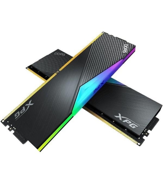 Оперативная память XPG Lancer, DDR5, 32Gb (2x16Gb), 6400MHz, CL32, DIMM, с радиаторами, RGB, черный