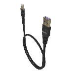 Дата-кабель Maxvi MC-31L USB-Lightning 2.4А, прозрачный корпус, LED подсветка, 1.2м, черный, фото3
