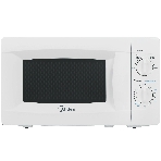 Микроволновая печь Midea MM720CKE белый, 20 л, 700 Вт, переключатели - поворотный механизм, фото 1