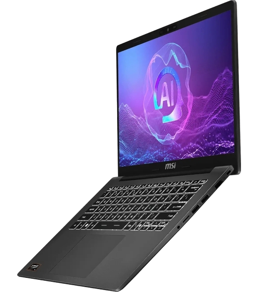 Ноутбук MSI Modern A14 AI+ F3HMG/14'/IPS/AMD Ryzen AI 5 330/16GB/512GB SSD/AMD Radeon Graphics/Windows 11 Pro/серый/1.5kg
