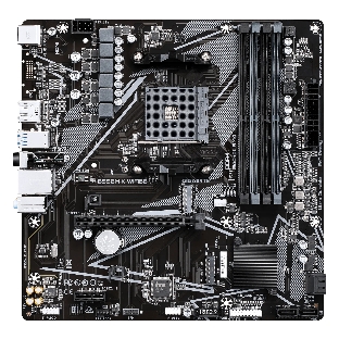 Материнская плата Gigabyte B550M-K WIFI6E, AM4, AMD B550, 4xDDR4, 4xSATA, 2xM.2, 1xPCIe 4.0 x16, 1xPCIe 3.0 x1, 1xHDMI, 1xDP, 1x1Gb LAN, Wi-Fi 6E, Bluetooth 5.3, 4xUSB-A 5Gbps, 4xUSB-A 2.0, 1xPS/2, 3x3.5 мм, 7.1, mATX