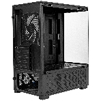 Компьютерный корпус Minitower ExeGate i3 SEA (mATX, без БП, 1*USB+1*USB 3.0, HD аудио, черный, 1 вент. 12см с RGb подсветкой, передняя и боковая панели - закаленное стекло), фото2