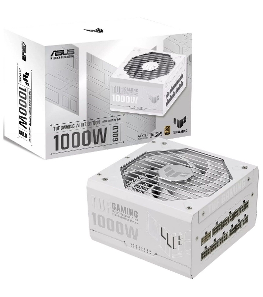 Блок питания ASUS TUF-GAMING-1000G-WHITE,PSU, CE+UK (90YE00S5-B0NA00) белый