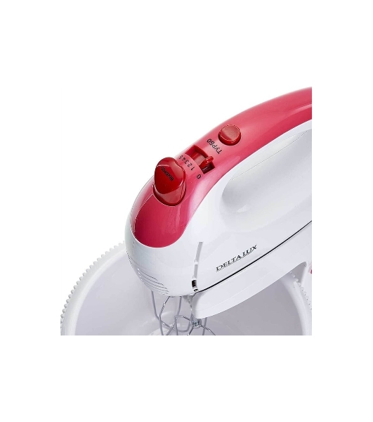 Миксер Delta LUX DL-5071C белый/розовым
