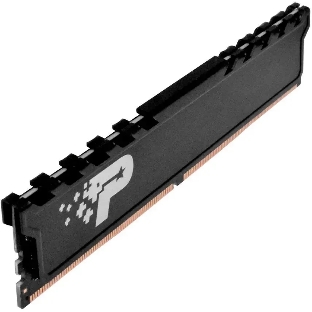 Оперативная память Patriot Signature Premium, DDR4, 8GB (1x8GB), 3200 MHz, CL22, с радиатором, чёрный