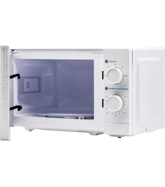 Микроволновая печь Home HMM207BW белый, 20 л, 700 Вт, переключатели — поворотный механизм