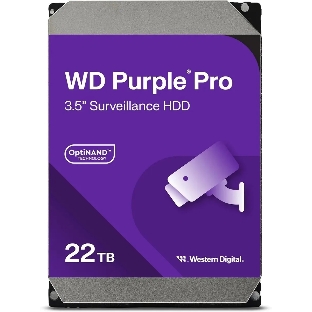 Жесткий диск Western Digital Purple PRO WD221PURP 22Tb 3.5' 7200 RPM 512MB SATA-III All Frame AI для систем видеонаблюдения