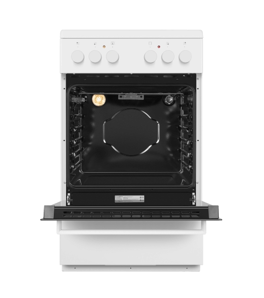 Плита электрическая Maunfeld MEC55CW07 белый, конфорок 4 шт, духовка 60 л, 50 см x 85 см x 60 см