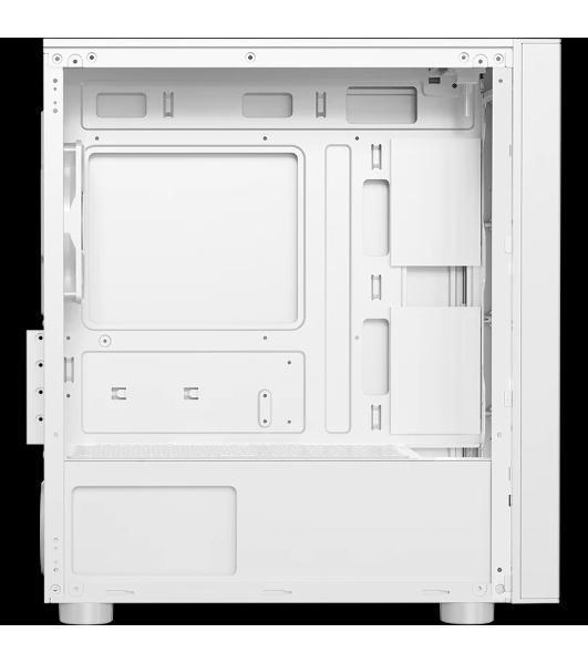 Компьютерный корпус без блока питания PCCooler LM300 ARGb WH, Tempered Glass Mid Tower, белый, ABS, TG, SPCC, 1x120мм ARGb mATX, ITX 170/330/mm 2x2.5', 2x3.5', 5xPCI 1xUSB-A 3.0, 2xUSB-A 2.0 375x205x427mm