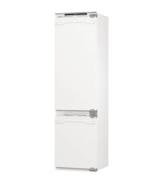 Встраиваемый холодильник Gorenje NRKI519E82WF, 193 см, электронное управление, цифровой дисплей, Wi-Fi, NoFrost Dual, Multiflow 360, контейнер CrispZone с контролем влажности, функция ConvertActive, AdaptTech, MultiAdjust, жесткое крепление, инверторный компрессор, уровень шума 35 дБ