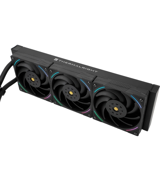 Система жидкостного охлаждения Thermalright Elite Vision 360 (360mm, LED, Black, ARGB/Fans: 3x120mm, 69CFM, 27dBA, 2150RPM/Pump height 63mm, Rad thickness 27mm/S: 1700, 1200, 1851, 115X, 2011, 2066, AM5, AM4)