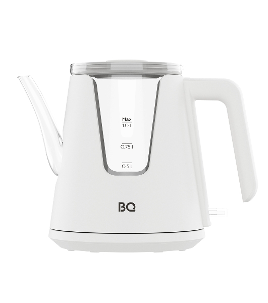 Электрочайник BQ KT0046DW белый, 1 л, 2200 Вт, скрытый нагревательный элемент