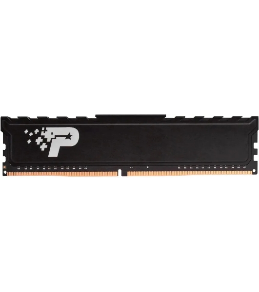 Оперативная память Patriot Signature Premium, DDR4, 8GB (1x8GB), 3200 MHz, CL22, с радиатором, чёрный