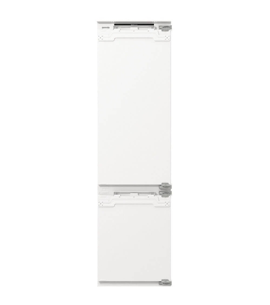 Встраиваемый холодильник Gorenje NRKI519E82WF, 193 см, электронное управление, цифровой дисплей, Wi-Fi, NoFrost Dual, Multiflow 360, контейнер CrispZone с контролем влажности, функция ConvertActive, AdaptTech, MultiAdjust, жесткое крепление, инверторный компрессор, уровень шума 35 дБ