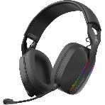 Гарнитура MARVO HG9086W Pulz 70W чёрный, беспроводная + проводная, радиоканал, до 10 ч, съёмный микрофон, подсветка, совместимость с PS5, Xbox, фото 1
