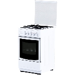Плита комбинированная Flama RK 23-121 W белый, конфорок 3 газовых и 1 электрическая, духовка 50 л, 50 см x 85 см x 60 см, фото2