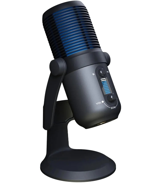 Микрофон проводной Оклик SM-400G 2м черный
