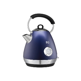 Электрочайник BQ KT1826SW синий, 1.7 л, 2200 Вт, скрытый нагревательный элемент