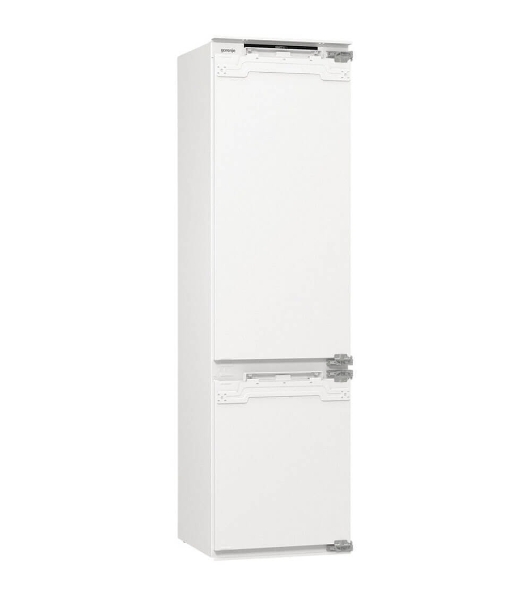 Встраиваемый холодильник Gorenje NRKI519E82WF, 193 см, электронное управление, цифровой дисплей, Wi-Fi, NoFrost Dual, Multiflow 360, контейнер CrispZone с контролем влажности, функция ConvertActive, AdaptTech, MultiAdjust, жесткое крепление, инверторный компрессор, уровень шума 35 дБ