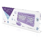 Комплект клавиатура+мышь Smartbuy Cute Bunny беспроводной, USB, 1000 DPI, сиреневый/белый, фото2