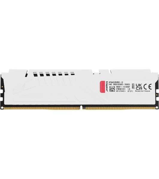 Оперативная память Kingston Fury Beast EXPO, DDR5, 32Gb (2x16 GB), 6400 MHz, CL32, радиатор, белый