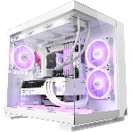 Компьютерный корпус без блока питания Case PCCooler C3T500 ARGB WH, Midi-Tower, TG, 6x120мм ARGB, 1xUSB-C 3.1 + 2xUSB-A 3.0, ATX, mATX, mITX белый, фото 1