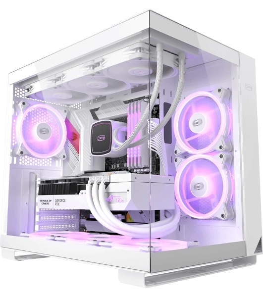Компьютерный корпус без блока питания Case PCCooler C3T500 ARGB WH, Midi-Tower, TG, 6x120мм ARGB, 1xUSB-C 3.1 + 2xUSB-A 3.0, ATX, mATX, mITX белый