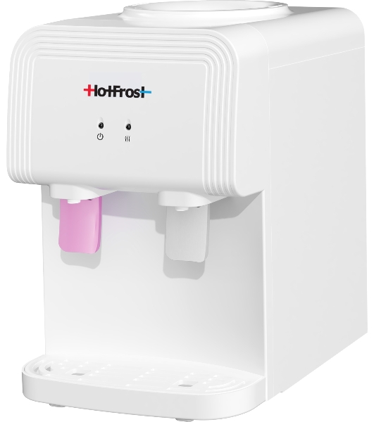 Кулер для воды Hotfrost D70F, верхняя загрузка, нагрев 90 °С, без охлаждения, белый