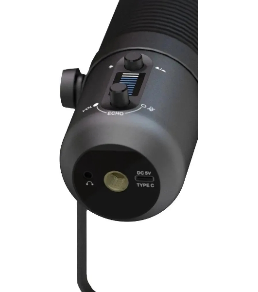 Микрофон проводной Оклик SM-400G 2м черный
