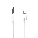 Кабель аудио MORE CHOICE (4610196409820) UK28i AUX 3.5мм Lightning 8-pin 1м, белый, фото4