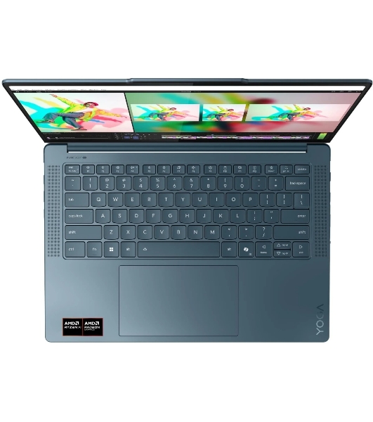 Ноутбук Lenovo Yoga Pro 7 14ASP10/14.5'/OLED/AMD Ryzen AI 9 365/32Gb/1Tb SSD/AMD Radeon Graphics/3K/Windows 11 Pro/бирюзовый/1.54kg