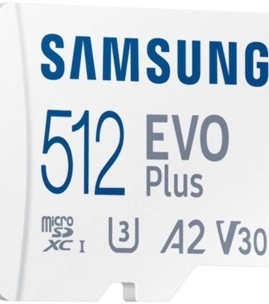 Флеш карта microSDXC 512Gb Samsung MB-MC512SA/EU EVO Plus + adapter