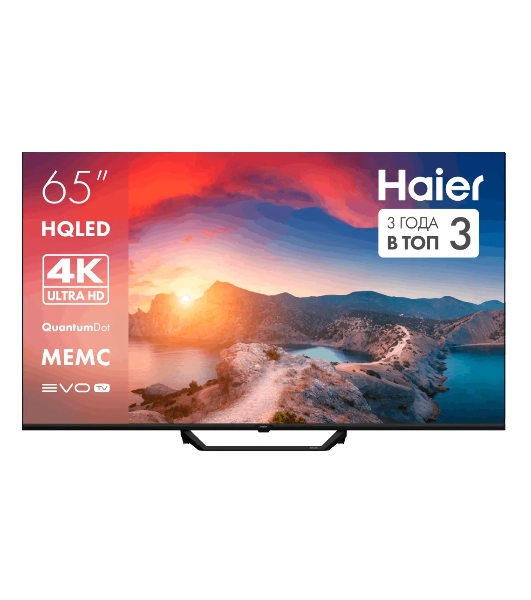 Телевизор Haier 65' DH1VNBD01RU S2 Pro черный QLED 4K UHD 60Hz Smart TV Android TV 2GB/32GB