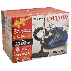 Пылесос Delta LUX DL-0848 черный/синий, 400/2200 Вт, уборка сухая, пылесборник мешок 3,5 л, фото2
