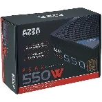 Блок питания Azza ATX 550W PSAZ-550W 80+ bronze (20+4pin) APFC 120мм fan 5xSATA RTL, фото2