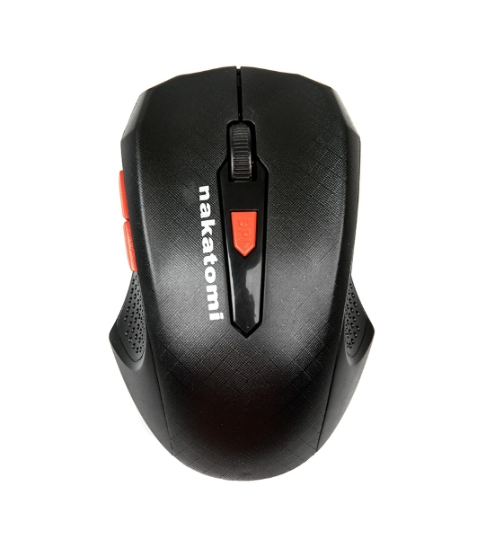 Мышь беспроводная Nakatomi MRON-07U черный, 1600 dpi, радиоканал, USB, кнопки - 5