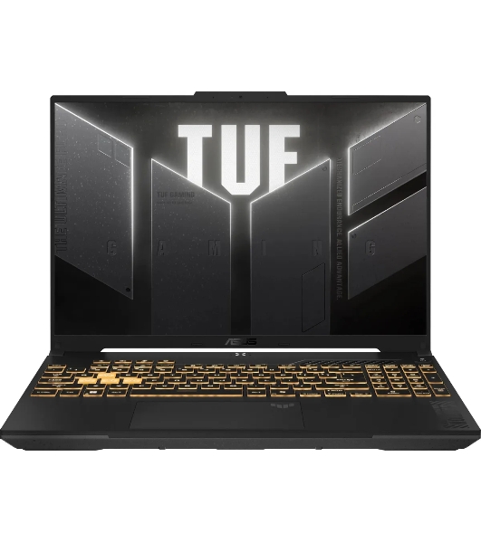 Ноутбук ASUS TUF F16 FX608JMR-RV170 16'(1920x1200 (матовый, 165Hz) IPS)/Intel Core i5 14450HX (2.4Ghz)/16Gb/512PCISSDGb/noDVD/Ext:nVidia GeForce RTX 5060(8192Mb)/Cam/BT/WiFi/90WHr/war 1y/2.2kg/Jaeger Gray/DOS