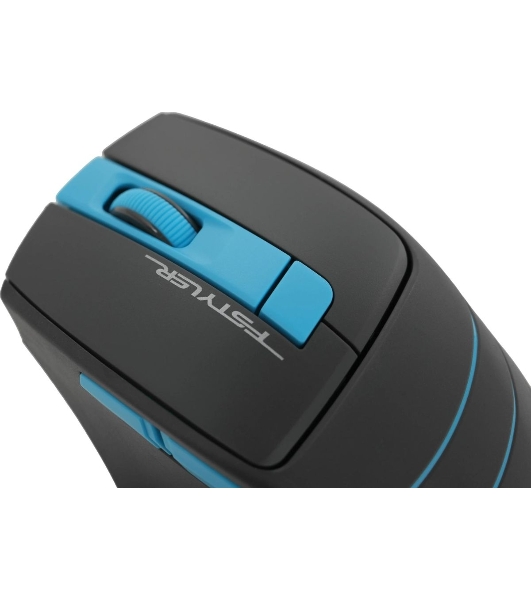 Мышь беспроводная A4Tech Fstyler FG30S серый/синий, 2000 dpi, радиоканал, USB, кнопки - 5