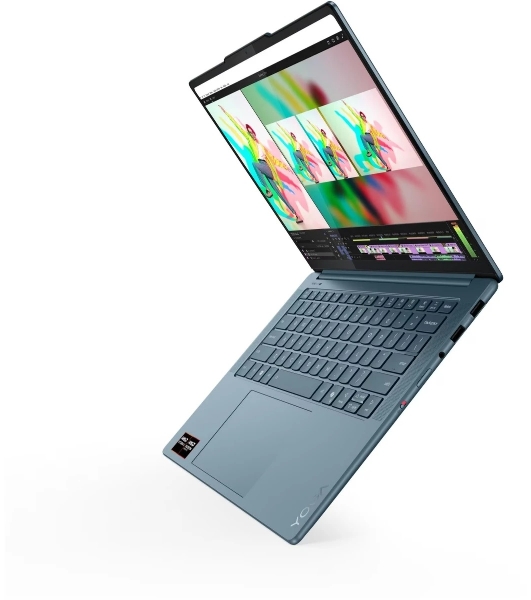 Ноутбук Lenovo Yoga Pro 7 14ASP10/14.5'/OLED/AMD Ryzen AI 9 365/32Gb/1Tb SSD/AMD Radeon Graphics/3K/Windows 11 Pro/бирюзовый/1.54kg