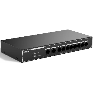 Коммутатор Dahua DH-SG1010LP, 10×1 Гбит/с, неуправляемый