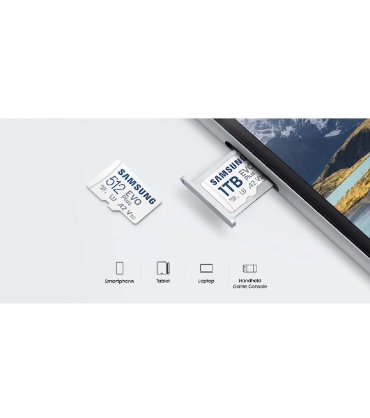 Флеш карта microSDXC 512Gb Samsung MB-MC512SA/EU EVO Plus + adapter