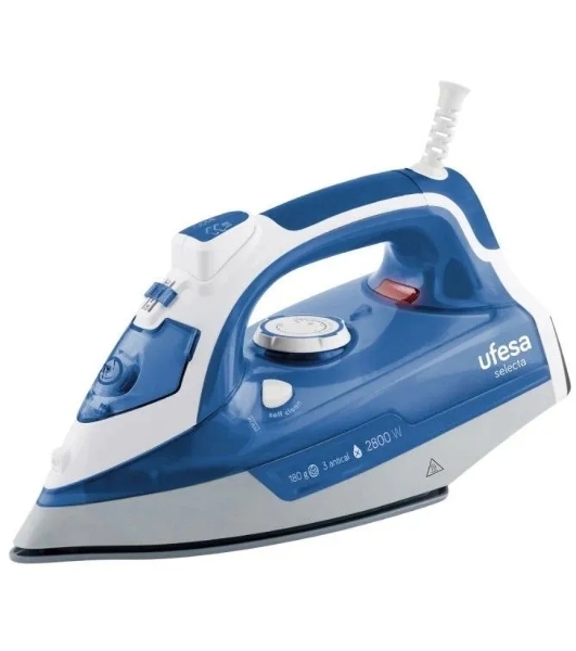 Утюг Ufesa PV3280 SELECTA синий/белый, 2800 Вт, 30 г/мин, 180 г/мин, 330 мл