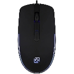 Мышь проводная Oklick 100M черный, 1600 dpi, USB, кнопки - 4, фото 1