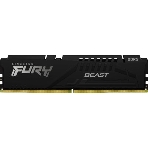 Оперативная память Kingston Fury Beast, DDR5, 32GB (1x32GB), 5600 MHz, CL40, с радиатором, чёрный, фото 1