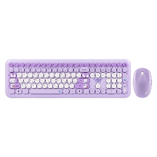 Комплект клавиатура+мышь Smartbuy Cute Bunny беспроводной, USB, 1000 DPI, сиреневый/белый