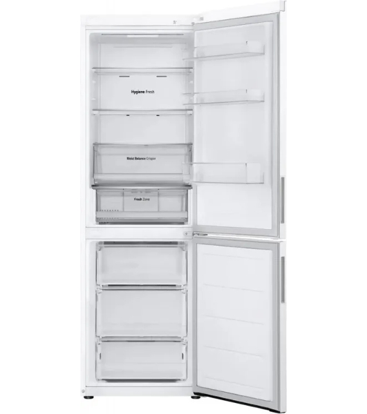 Холодильник LG GC-B459AQQW белый двухкамерный 234/110л морозилка снизу, No Frost