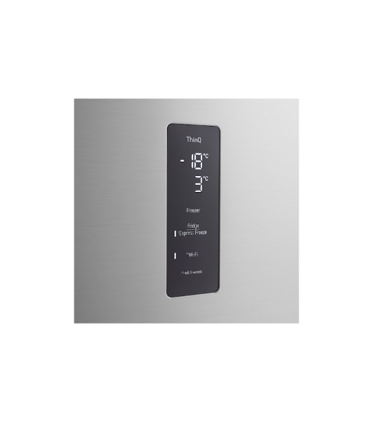 Холодильник LG GR-B922FMBM серебристый двухкамерный 428/184л морозилка сверху, No Frost