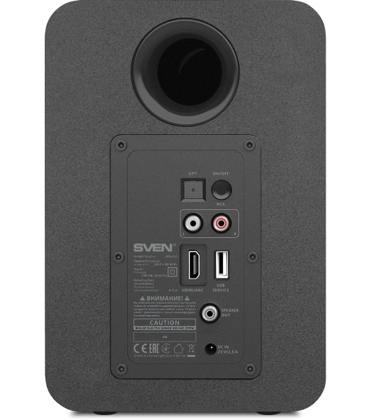 Акустическая система SVEN АС SPS-830 2.0 черный 60Вт BT