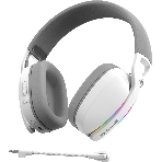 Гарнитура MARVO HG9086W Pulz 70W белый, беспроводная + проводная, радиоканал, до 10 ч, съёмный микрофон, подсветка, совместимость с PS5, Xbox, фото6